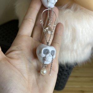 Exkluzív koponya ékszer - ékszer - fülbevaló - csillár fülbevaló - Meska.hu