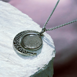 Csillogós holdas nyaklánc , Ékszer, Nyaklánc, Medálos nyaklánc, , MESKA