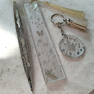 Angyalszárnyas toll, kulcstartó és könyvjelző szett , Könyv & Zene, Könyvjelző, , MESKA