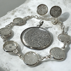 Ezüs Csillámos ékszer szett , Ékszer, Ékszerszett, , MESKA