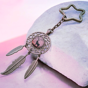 Szarvasos álomfogó kulcstartó , Táska & Tok, Kulcstartó & Táskadísz, Kulcstartó, Ékszerkészítés, MESKA