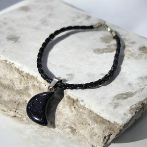 Fekete holdas karkötő , Ékszer, Karkötő, Charm karkötő, , MESKA