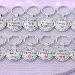 Kulcstartók egyedi felirattal  - Meska.hu