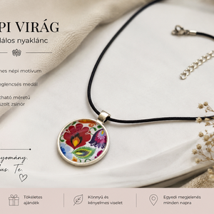 virágos nyaklánc  - Meska.hu
