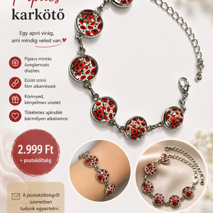 Pipacsos karkötő - Meska.hu