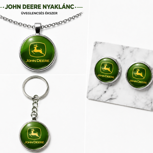 John Deere ihlette üveglencsés ékszerek - Meska.hu