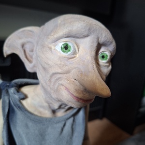 55 cm-es, kézzel festett 3D nyomtatott Dobby figura - Meska.hu