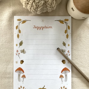 Őszi jegyzettömb  - Meska.hu