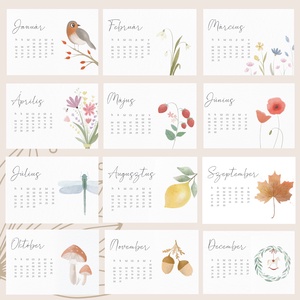 Asztali naptár 2026 - otthon & életmód - papír, írószer - naptár & tervező - Meska.hu