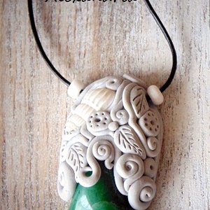 Aventurin gyógyhatású nyaklánc. - ékszer - nyaklánc - cameo nyaklánc - Meska.hu