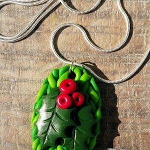 Kötött mintás nyaklánc - Meska.hu