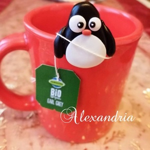 Pingvines Tea-filtertartó - karácsony - Meska.hu
