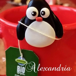 Pingvines Tea-filtertartó - otthon & életmód - konyhafelszerelés, tálalás - konyhai tárolás - tea & kávé tárolás - Meska.hu