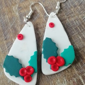 Magyalos fülbevaló - ékszer - fülbevaló - lógó fülbevaló - Meska.hu