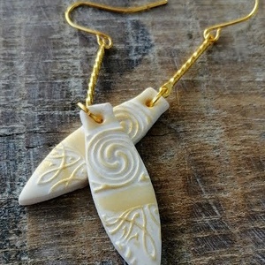 Hosszú lógós fülbevaló - ékszer - fülbevaló - lógó fülbevaló - Meska.hu