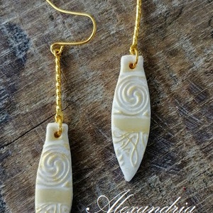 Hosszú lógós fülbevaló - ékszer - fülbevaló - lógó fülbevaló - Meska.hu