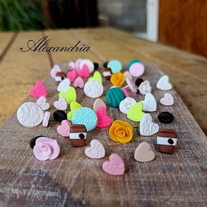 AKCIÓ Készítsd el saját fülbevaló készleted , Ékszer, Fülbevaló, Pötty fülbevaló, Ékszerkészítés, Gyurma, MESKA