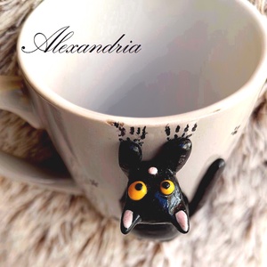 A macskák a háziállatok világának primadonnái - otthon & életmód - konyhafelszerelés, tálalás - tálalás - bögre & csésze - Meska.hu