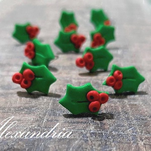 Karácsonyi fülbevaló, Ékszer, Fülbevaló, Pötty fülbevaló, Gyurma, Ékszerkészítés, MESKA
