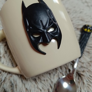 Batman bögre és kanál szett � Vagány reggelekhez ovisoknak és sulisoknak - Meska.hu