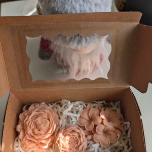 Illatosított szójaviasz virág dobozban - otthon & életmód - gyertya, illat, aroma - illatviasz - Meska.hu