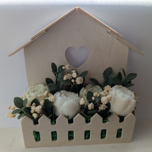 Házikó illatviasszal, Otthon & Életmód, Dekoráció, Dísztárgy, Gyertya-, mécseskészítés, MESKA