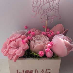 Szójaviasz Virágbox - otthon & életmód - virágdekoráció - virágok - virágbox - Meska.hu