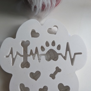 Mancs alakú lámpa díszfénnyel - otthon & életmód - dekoráció - dísztárgy - Meska.hu