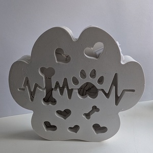 Mancs alakú lámpa díszfénnyel - otthon & életmód - dekoráció - dísztárgy - Meska.hu