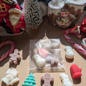 Karácsonyi mini illatviasz figurák � kézműves apró ajándék - otthon & életmód - gyertya, illat, aroma - illatviasz - Meska.hu