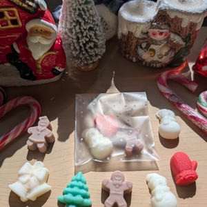 Karácsonyi mini illatviasz figurák � kézműves apró ajándék - otthon & életmód - gyertya, illat, aroma - illatviasz - Meska.hu