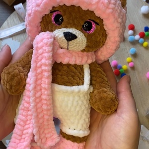 Horgolt maci - játék & sport - plüssállat & játékfigura - maci - Meska.hu