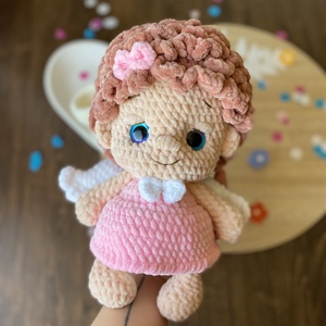 Horgolt angyal - játék & sport - plüssállat & játékfigura - más figura - Meska.hu