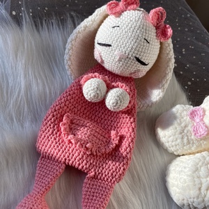 Horgolt nyuszi  - játék & sport - plüssállat & játékfigura - nyuszi - Meska.hu