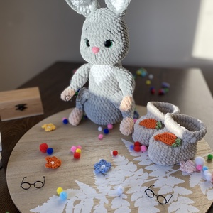 Horgolt Nyuszi  - játék & sport - plüssállat & játékfigura - nyuszi - Meska.hu