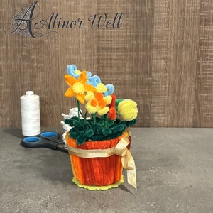 Virágok cserépben szívesen - otthon & életmód - virágdekoráció - virágdíszek - asztali virágdísz - Meska.hu