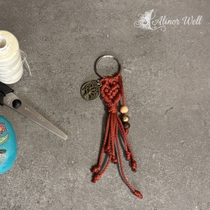 Életfa kulcstartó, Táska & Tok, Kulcstartó & Táskadísz, Táskadísz, Csomózás, MESKA