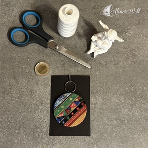 Afrika - kulcstartó, Táska & Tok, Kulcstartó & Táskadísz, Kulcstartó, Varrás, MESKA