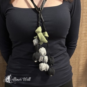 Latkan nyaklánc, Ékszer, Nyaklánc, Hosszú nyaklánc, Varrás, MESKA