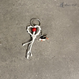 Ballagási emlék kulcstartó, Táska & Tok, Kulcstartó & Táskadísz, Táskadísz, Csomózás, MESKA