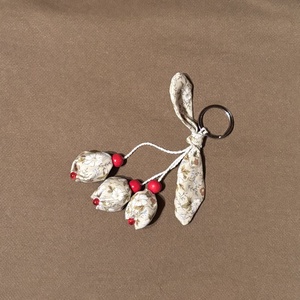 Tulipános latkan - kulcstartó - Meska.hu