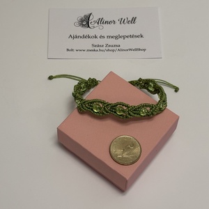 Makramé karkötő, Ékszer, Karkötő, Fonott karkötő, Csomózás, MESKA