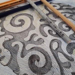 Szív gyűjtemény. Kő. 2023 - művészet - grafika & illusztráció - ceruzarajz - Meska.hu