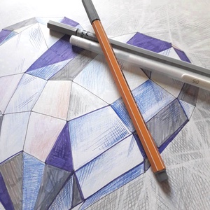 Szív gyűjtemény. Gyémánt. - művészet - grafika & illusztráció - ceruzarajz - Meska.hu