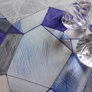 Szív gyűjtemény. Gyémánt. - művészet - grafika & illusztráció - ceruzarajz - Meska.hu