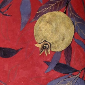 Gránátalma éjszaka - művészet - festmény - akvarell - Meska.hu