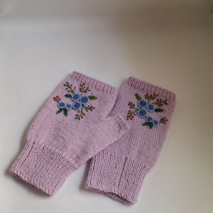 Kézzel kötött kesztyű, kézmelegítő - ruha & divat - sál, sapka, kendő - kesztyű - Meska.hu