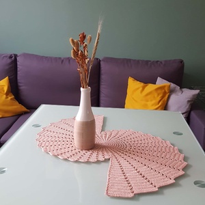 Asztali futó/terítő - otthon & életmód - dekoráció - asztal és polc dekoráció - horgolt & csipketerítő - Meska.hu