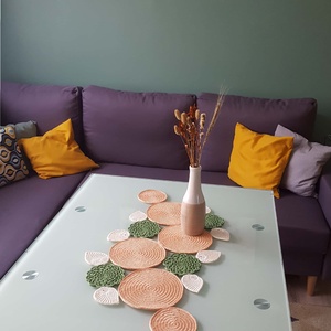 Asztali futó/terítő - otthon & életmód - dekoráció - asztal és polc dekoráció - horgolt & csipketerítő - Meska.hu