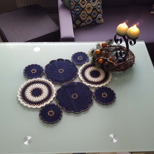 Karácsonyi Asztali futó/terítő - otthon & életmód - dekoráció - asztal és polc dekoráció - horgolt & csipketerítő - Meska.hu